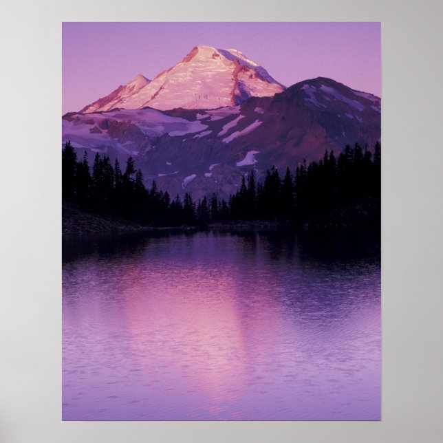 North America, USA, Washington, Mount Baker Poster (Front)