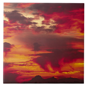 North America, USA, Washington, Seattle. Sunrise Tile