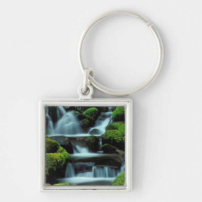 North America; USA; Washington, Sol Duc Cascade Key Ring (Front)