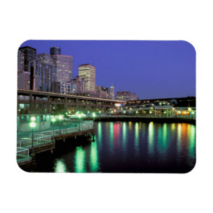 North America, USA, Washington State, Seattle. 6 Magnet