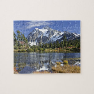 North America, Washington, Cascades. Mt. Shuksan Jigsaw Puzzle