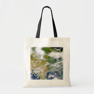 North America With Smoke Visible In Locations. Tote Bag