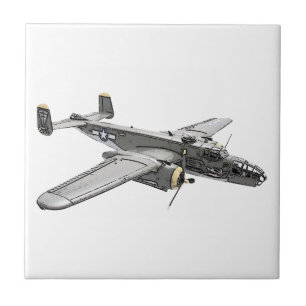 North American B-25 Mitchell bomber Ceramic Tile