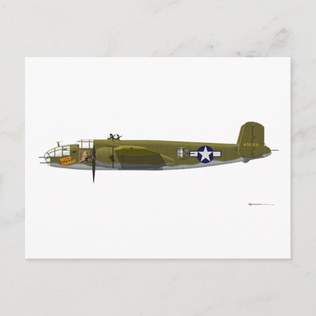 North American B-25J Mitchell Postcard (Front)
