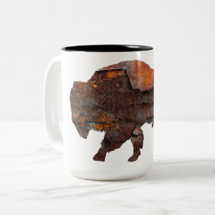 North American Buffalo Two-Tone Coffee Mug