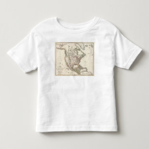 North American Engraved Map Toddler T-Shirt