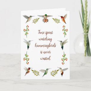 North American Hummingbirds Card