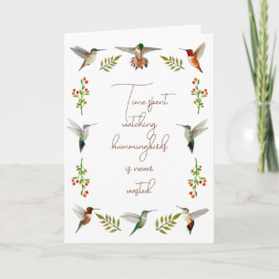North American Hummingbirds Card