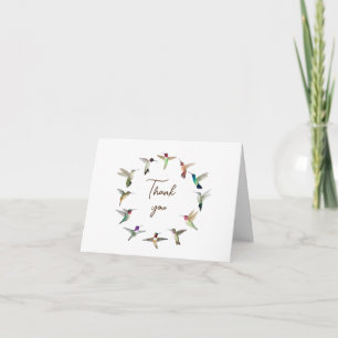 North American Hummingbirds Thank You Card
