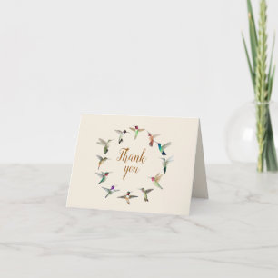 North American Hummingbirds Thank You Card