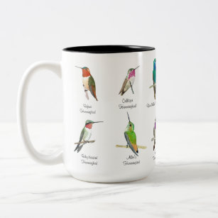 North American Hummingbirds Two-Tone Coffee Mug