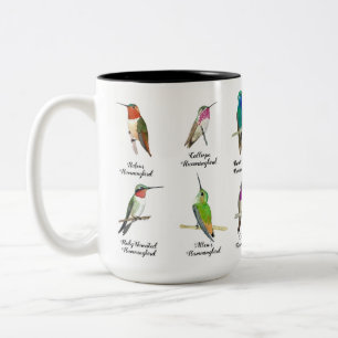 North American Hummingbirds Two-Tone Coffee Mug