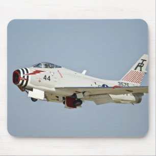 North American Naval FJ2 Fury Jet Fighter flying Mouse Pad