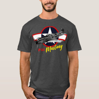 North American P51 Mustang Fighter T-Shirt