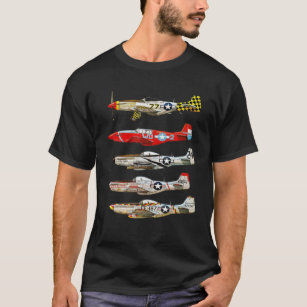 North American P-51 Mustang Fighter T-Shirt