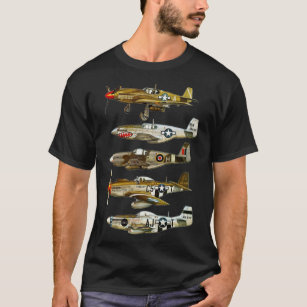 North American P-51 Mustang WW2 Fighter Classic T- T-Shirt