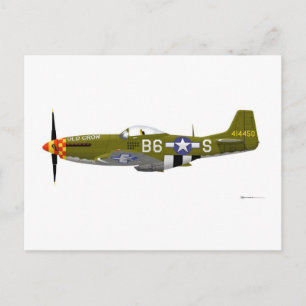 North American P-51D Mustang "Old Crow" Postcard