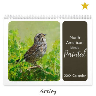 North American Painted Birds Backyard Birding  Calendar