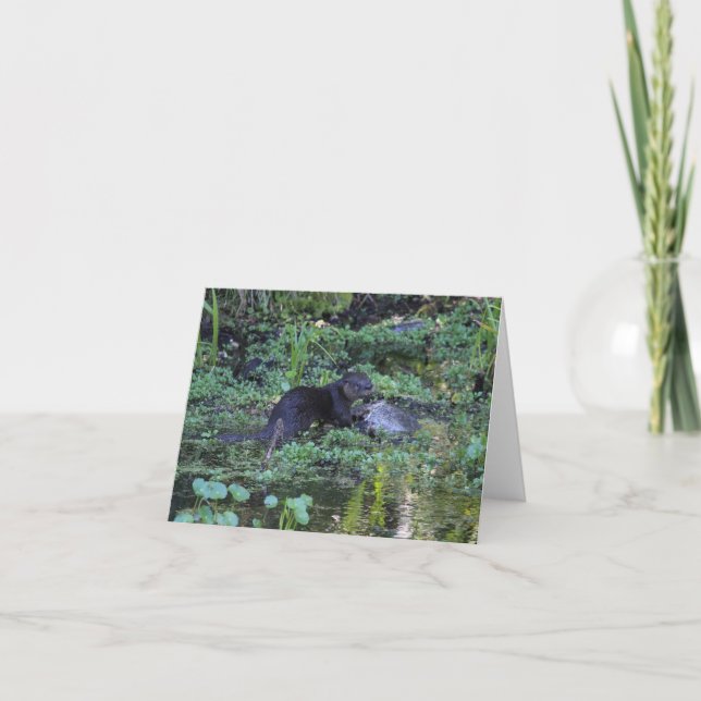 North American River Otter Note Card (Front)