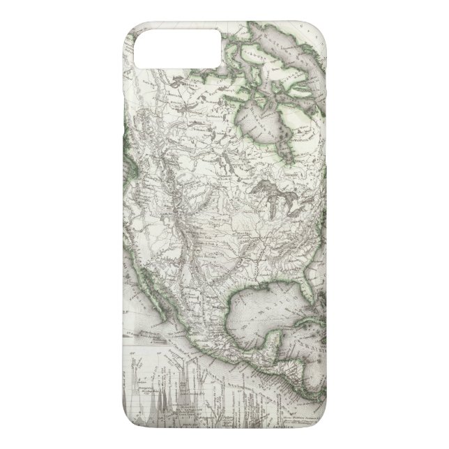 North American Rivers and Mountains Case-Mate iPhone Case (Back)