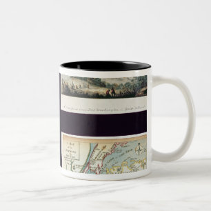 North American Scenes and a map of New York Two-Tone Coffee Mug