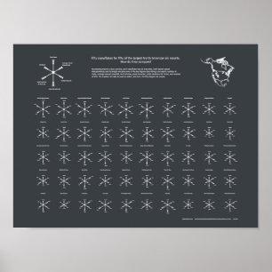 North American Ski Resorts Poster