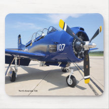 North American T28 Trojan Navy Aeroplane Mouse Pad