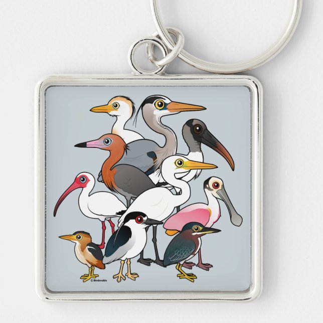 North American Waders Key Ring (Front)