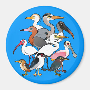 North American Waders Magnet