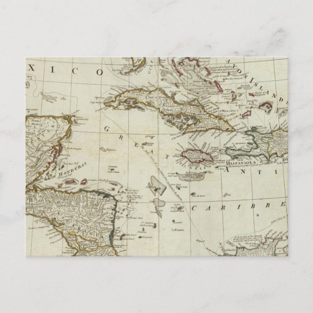 North America's new map Postcard (Front)