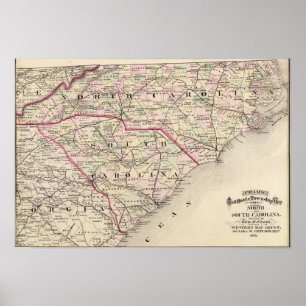 North and South Carolina 4 Poster