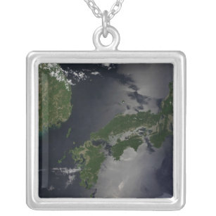 North and South Korea, Silver Plated Necklace