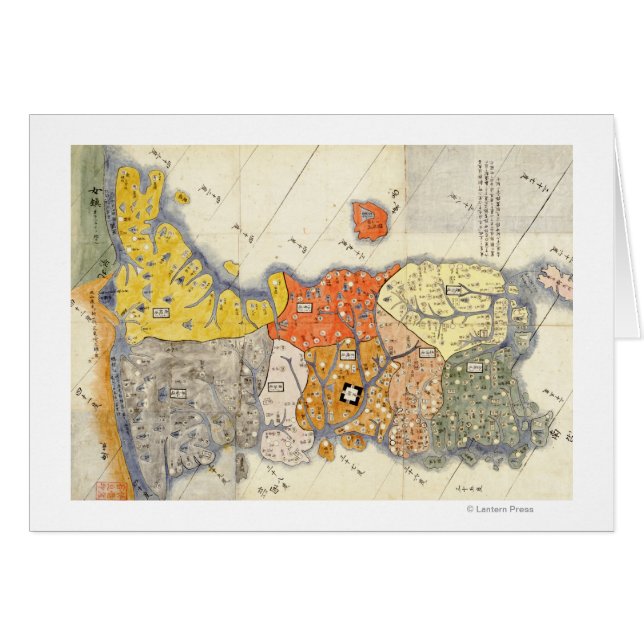 North and South KoreaPanoramic Map (Front Horizontal)