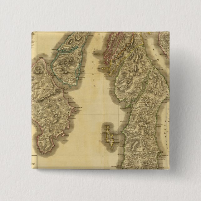 North Argyllshire 2 15 Cm Square Badge (Front)