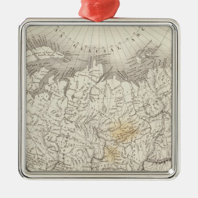 North Asia Metal Ornament (Front)