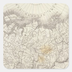 North Asia Square Sticker