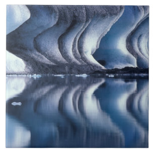 North Atlantic, Iceland, Breioamerkurjokull 2 Ceramic Tile