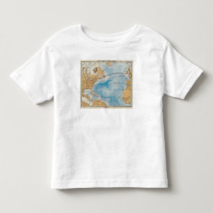 North Atlantic Ocean Map Toddler T-Shirt