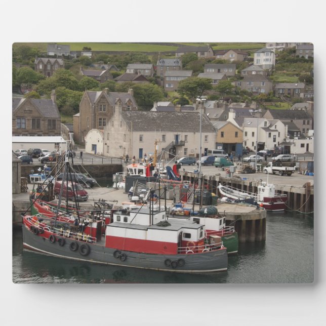 North Atlantic waterfront port of Stromness Plaque (Front)