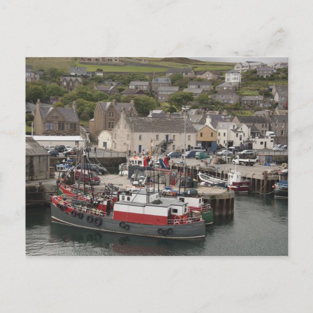 North Atlantic waterfront port of Stromness Postcard (Front)