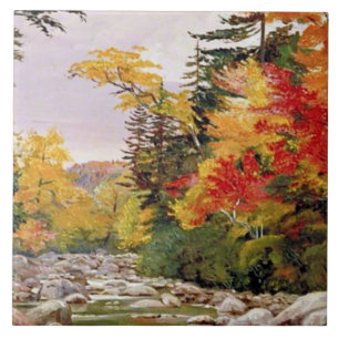 North - Autumn Tints, White Mountains Ceramic Tile
