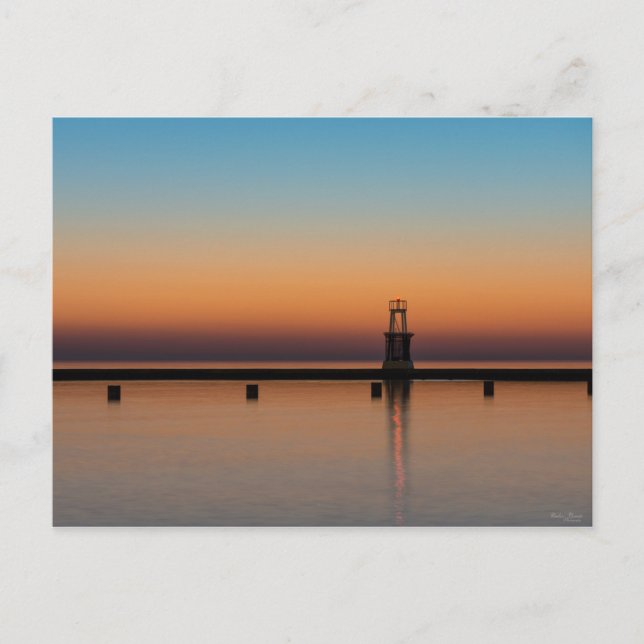 North Ave Lighthouse Sunrise Postcard (Front)