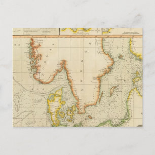 North, Baltic seas Postcard