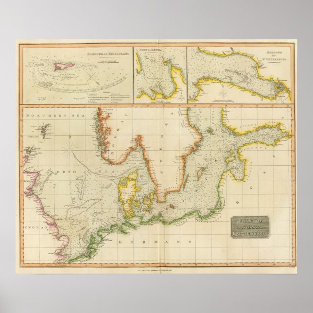 North, Baltic seas Poster (Front)