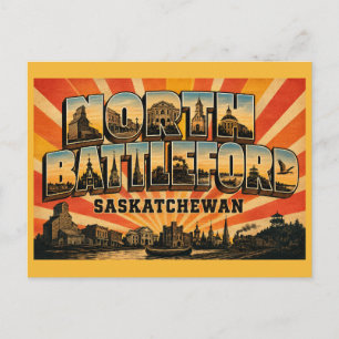 North Battleford Saskatchewan River City Postcard