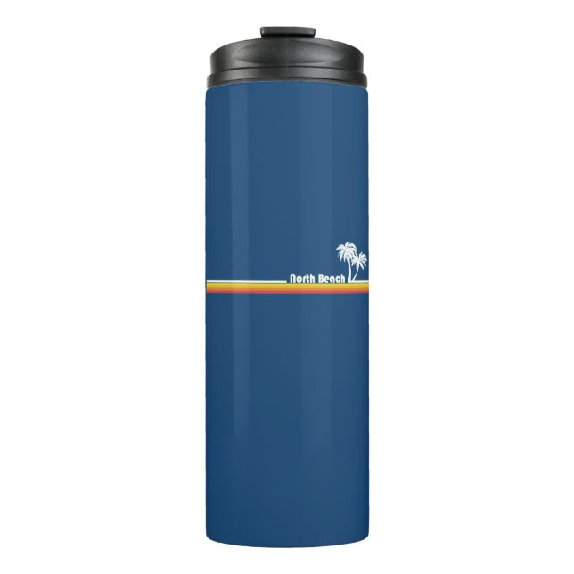 North Beach Tybee Island Georgia Thermal Tumbler (Front)