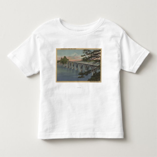 North Bend, Oregon - Coos Bay Bridge View Toddler T-Shirt (Front)