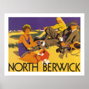 North Berwick (white) Poster
