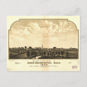 North Bridgewater (Brockton), Massachusetts (1844) Postcard
