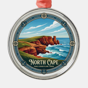 North Cape Canada Metal Ornament